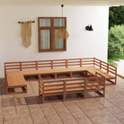 Massief grenenhout tuinset voor ontspanning en gezelligheid in de tuin - Honingbruin / Nee - Tuinsets