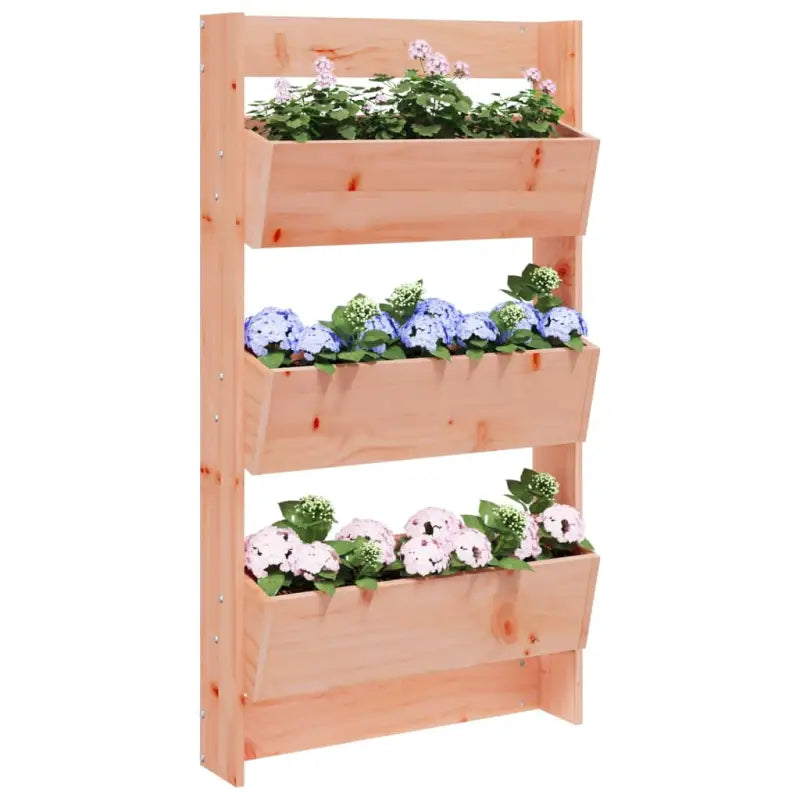 Massief grenenhout verticale muurplantbak voor tuin en balkon - Natuurlijk douglashout / 1 - Bloempotten & plantenbakken