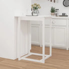 Massief grenenhouten bartafel voor gezellige eettafels en feestjes - Wit / 80 x 80 x 110 cm / 1 - Eettafels