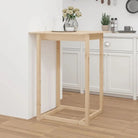 Massief grenenhouten bartafel voor gezellige eettafels en feestjes - Naturel / 80 x 80 x 110 cm / 1 - Eettafels