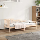 Massief Grenenhouten Bedden en Slaapbanken voor woonkamer en slaapkamer - Naturel / 90 x 200 cm - Bedden & bedframes