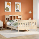 Massief Grenenhouten Bedframe met Extra Opbergruimte voor een Goede Nachtrust - Naturel / 160 x 200 cm - Bedden &