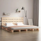 Massief Grenenhouten Bedframe met Levering Bevat voor Een Natuurlijke Sfeer - Bedden & bedframes
