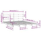 Massief Grenenhouten Bedframe met Levering Bevat voor Een Natuurlijke Sfeer - Bedden & bedframes