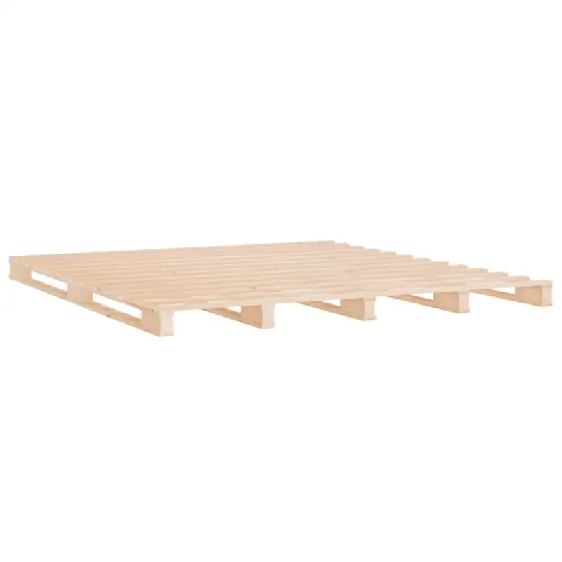 Massief Grenenhouten Bedframe met Levering Bevat voor Een Natuurlijke Sfeer - Bedden & bedframes