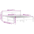 Massief Grenenhouten bedframe met multiplex lattenbodem en uitstekende ondersteuning - Bedden & bedframes