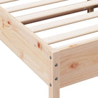 Massief Grenenhouten bedframe met multiplex lattenbodem en uitstekende ondersteuning - Bedden & bedframes