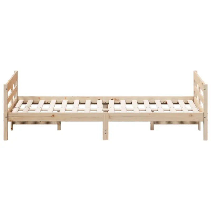 Massief grenenhouten bedframe met multiplex lattenbodem - Bedden & bedframes