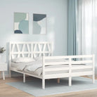 Massief grenenhouten bedframe voor comfortabele nachtrust - Wit / 120 x 200 cm - Bedden & bedframes