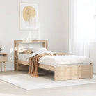 Massief Grenenhouten Bedframe voor een Comfortabele en Decoratieve Slaapruimte - Bruin / 75 x 190 cm - Bedden &