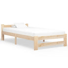 Massief Grenenhouten Bedframe voor een Elegante Slaapkamerstijl - Lichtbruin / 90 x 200 cm - Bedden & bedframes