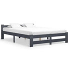 Massief Grenenhouten Bedframe voor een Elegante Slaapkamerstijl - Donkergrijs / 140 x 200 cm - Bedden & bedframes