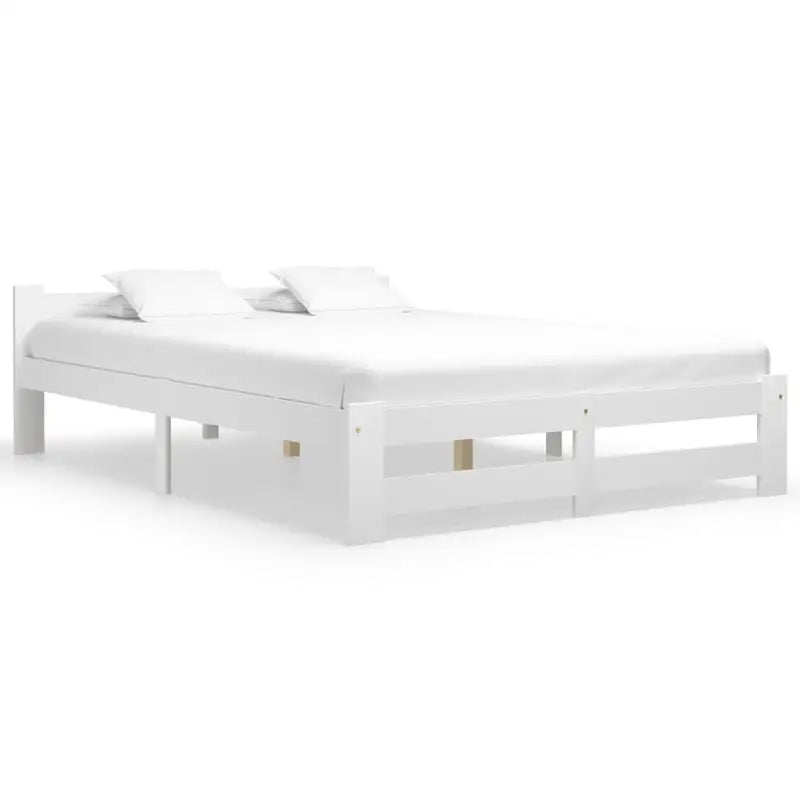Massief Grenenhouten Bedframe voor een Elegante Slaapkamerstijl - Wit / 180 x 200 cm - Bedden & bedframes