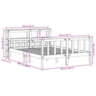 Massief Grenenhouten Bedframe voor een Gezellige en Natuurlijke Slaapruimte - Bedden & bedframes