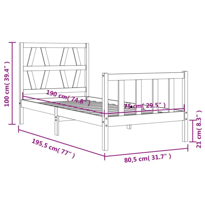 Massief Grenenhouten Bedframe voor een Goede Nachtrust - Bedden & bedframes