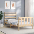 Massief grenenhouten bedframe voor een goede nachtrust en natuurlijke uitstraling - Naturel / 100 x 200 cm - Bedden &