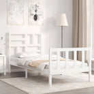 Massief Grenenhouten bedframe voor een goede nachtrust en natuurlijke uitstraling - Wit / 90 x 200 cm - Bedden &