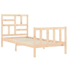 Massief Grenenhouten bedframe voor een goede nachtrust en natuurlijke uitstraling - Bedden & bedframes