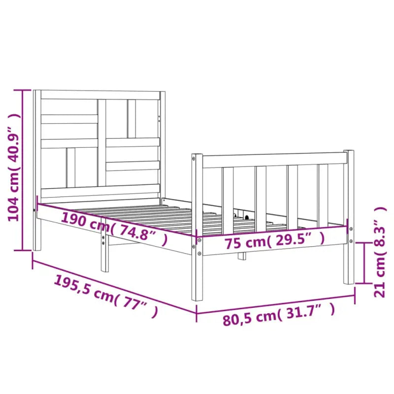 Massief Grenenhouten bedframe voor een goede nachtrust en natuurlijke uitstraling - Bedden & bedframes