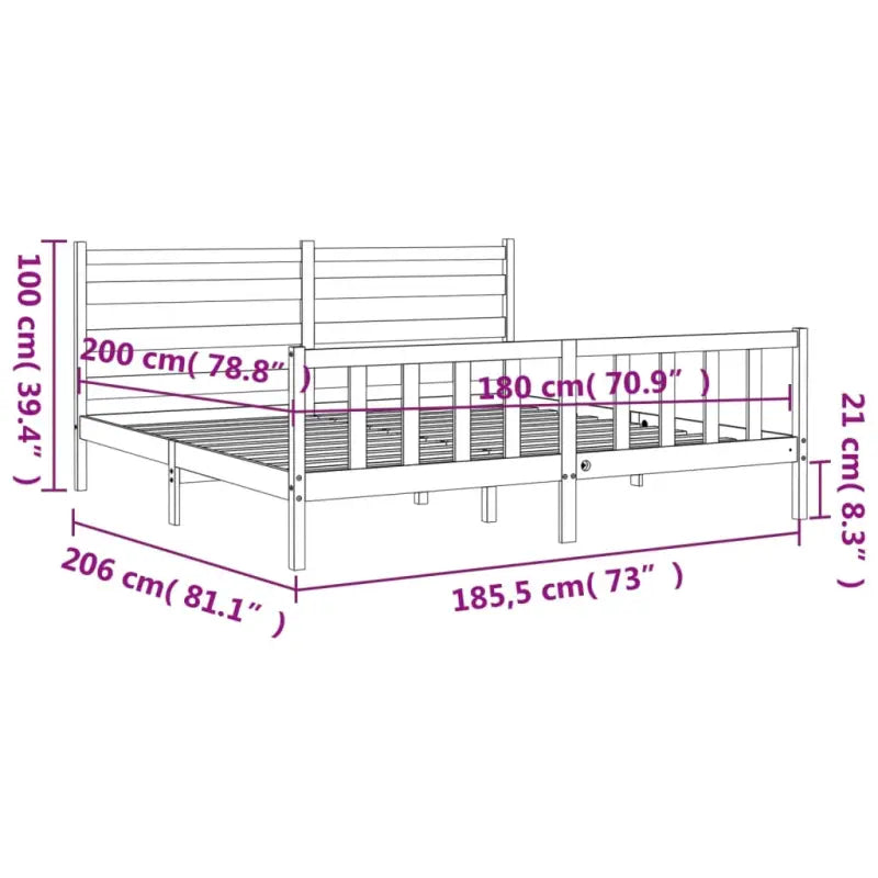 Massief grenenhouten bedframe voor een goede nachtrust en natuurlijke uitstraling - Bedden & bedframes