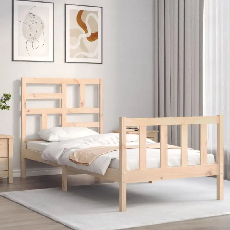 Massief Grenenhouten bedframe voor een goede nachtrust en natuurlijke uitstraling - Bedden & bedframes