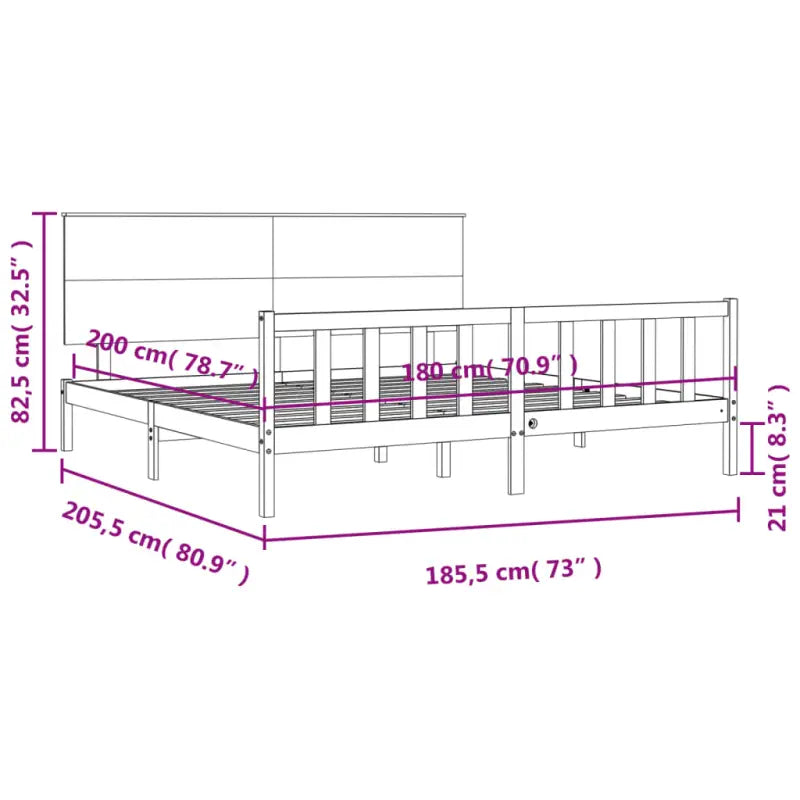 Massief grenenhouten bedframe voor een goede nachtrust en stijlvol interieur - Bedden & bedframes