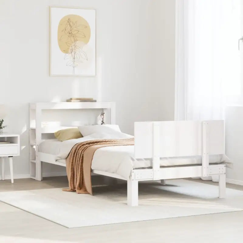 Massief grenenhouten bedframe voor een goede nachtrust - Wit / 100 x 200 cm - Bedden & bedframes