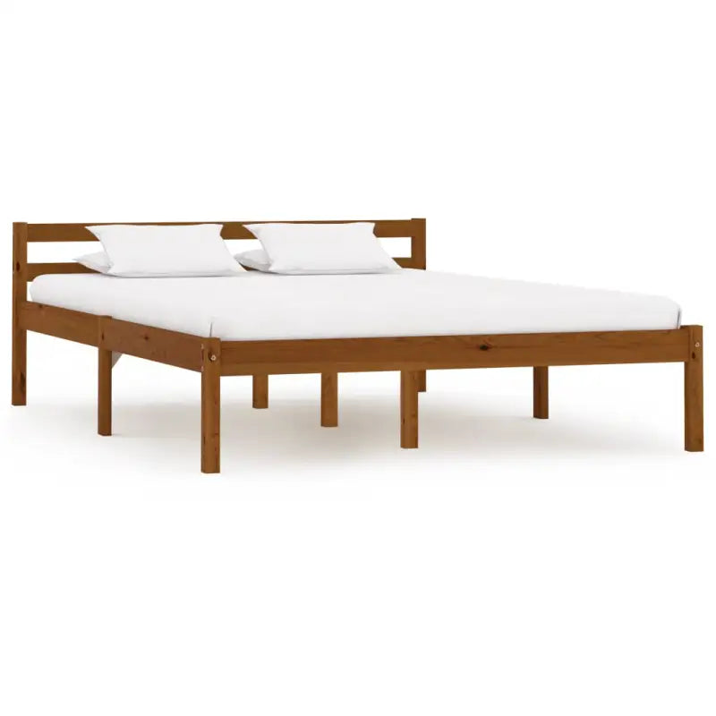 Massief grenenhouten bedframe voor een moderne slaapkamer stijl - Honingbruin / 120 x 200 cm - Bedden & bedframes