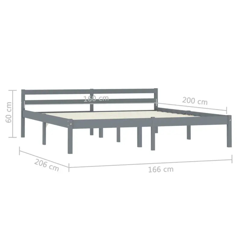 Massief grenenhouten bedframe voor een moderne slaapkamer stijl - Bedden & bedframes