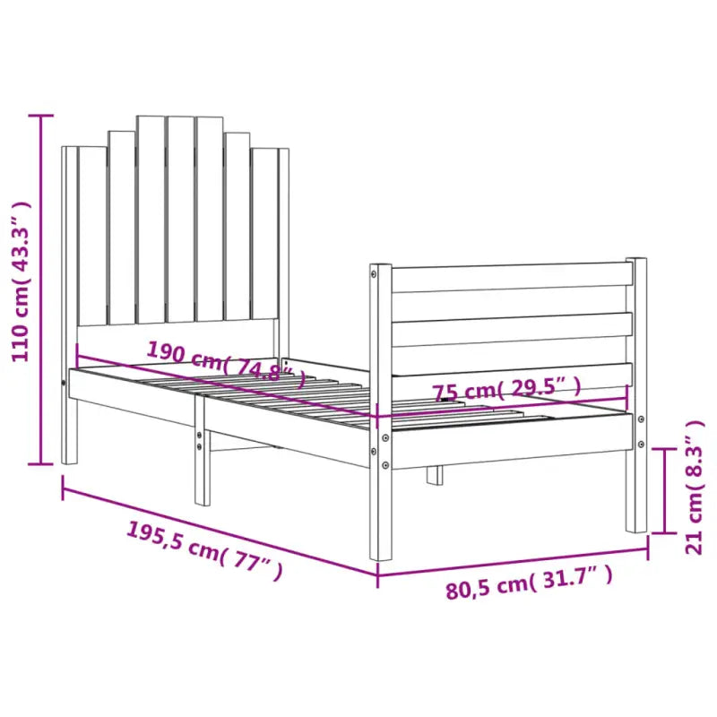 Massief Grenenhouten Bedframe voor een Natuurlijke en Decoratieve Slaapkamer - Bedden & bedframes