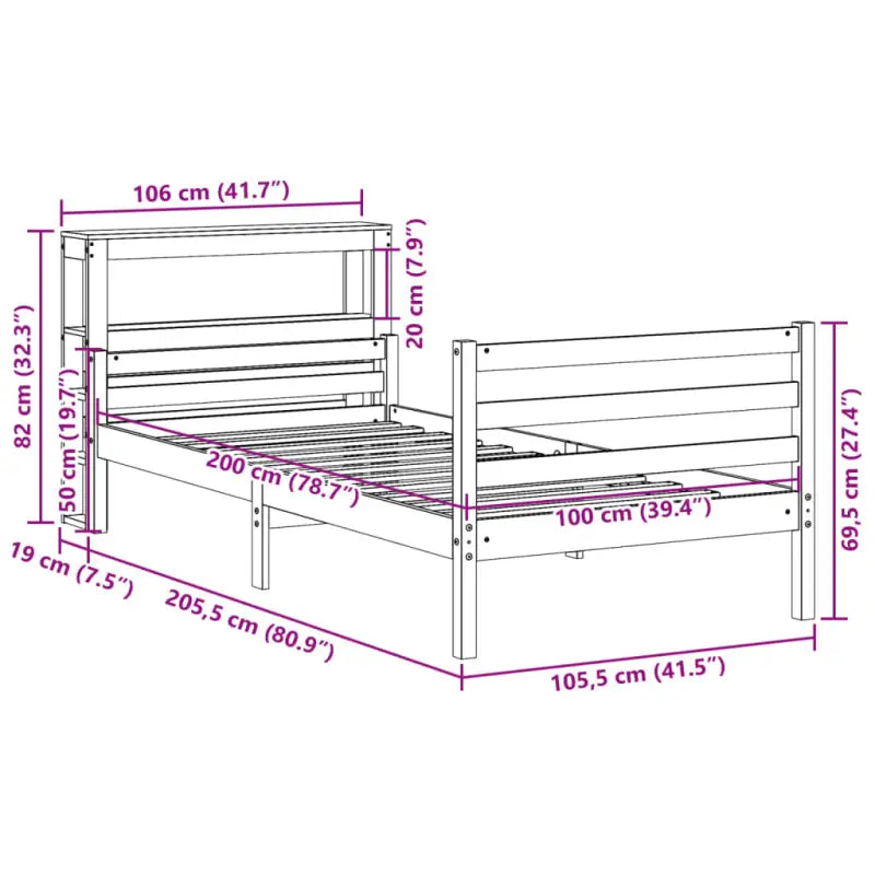 Massief Grenenhouten Bedframe voor een Natuurlijke en Decoratieve Slaapruimte - Bedden & bedframes