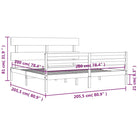Massief Grenenhouten Bedframe voor een Natuurlijke en Decoratieve Slaapruimte - Bedden & bedframes