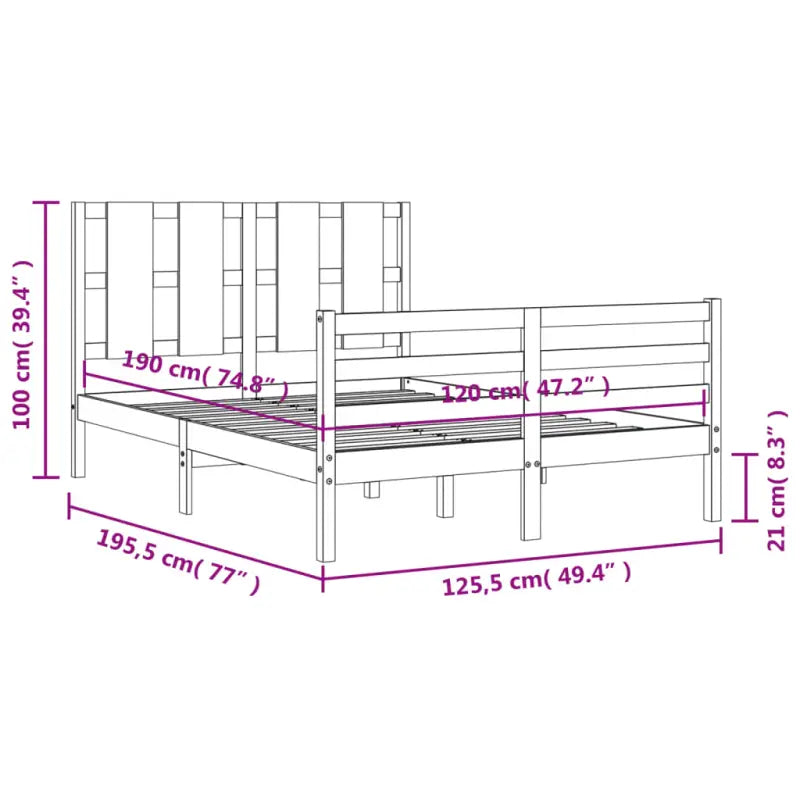 Massief grenenhouten bedframe voor een natuurlijke en praktische inrichting - Bedden & bedframes