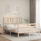 Massief Grenenhouten bedframe voor een natuurlijke en stijlvolle slaapkamer - Naturel / 120 x 190 cm - Bedden &