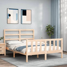 Massief grenenhouten bedframe voor een stevige en natuurlijke uitstraling - Naturel / 140 x 190 cm - Bedden & bedframes