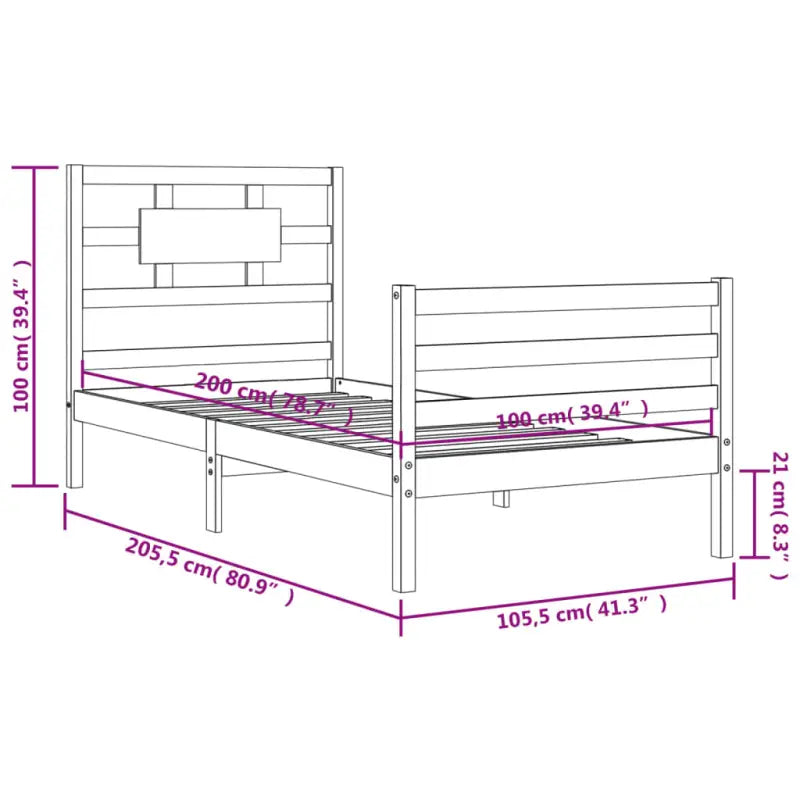 Massief Grenenhouten Bedframe voor Natuur en Comfort in je Interieur - Bedden & bedframes
