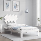 Massief Grenenhouten Bedframe voor Uitstekende Ondersteuning en Natuurlijke Looks - Wit / 90 x 190 cm - Bedden &