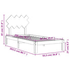 Massief Grenenhouten Bedframe voor Uitstekende Ondersteuning en Natuurlijke Looks - Bedden & bedframes