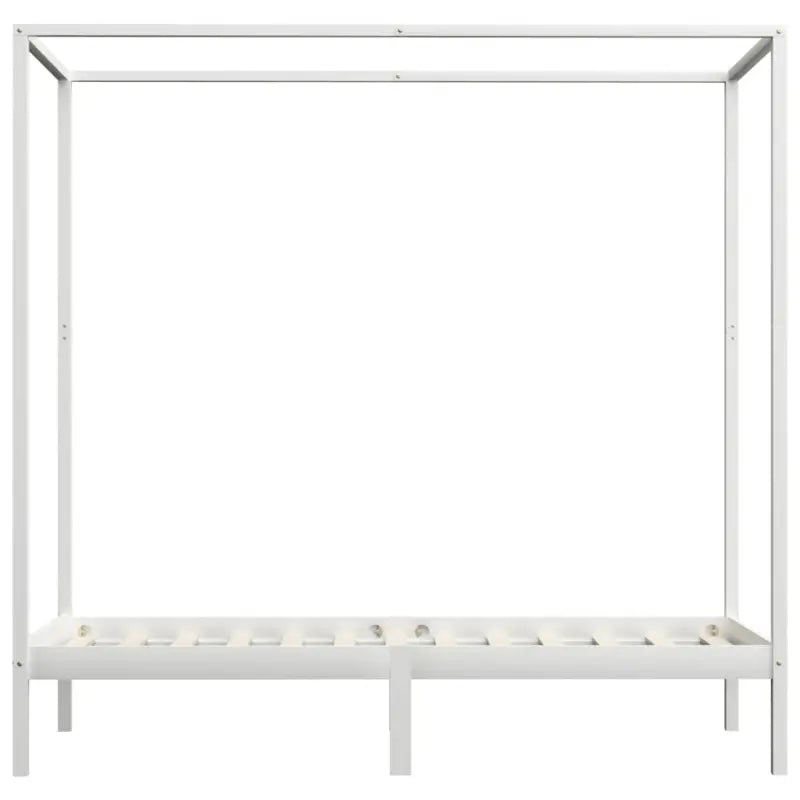 Massief Grenenhouten Hemelbedframe Voor Een Elegante Slaapkamer - Bedden & bedframes