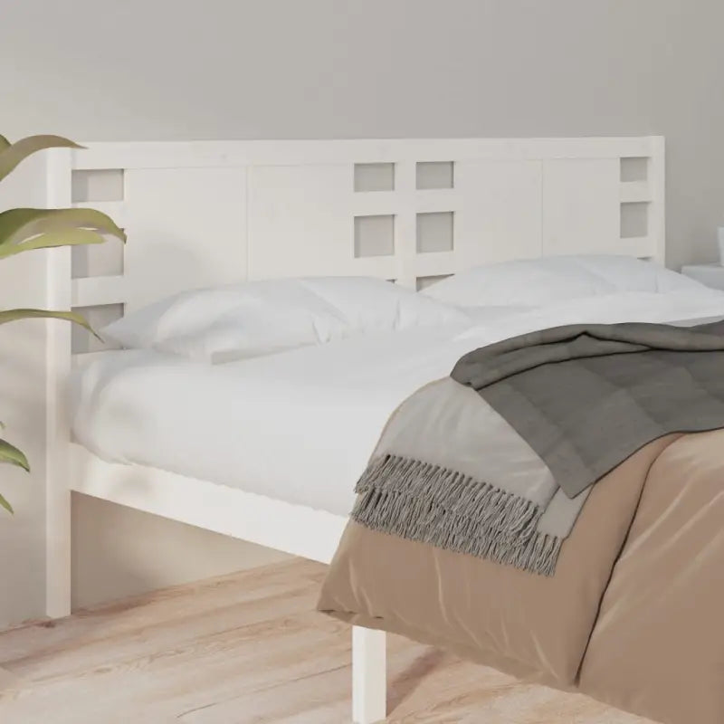 Massief Grenenhouten Hoofdborden voor in Elke Slaapkamer - Wit / 126 x 100 cm / 1 - Hoofdborden en voetborden