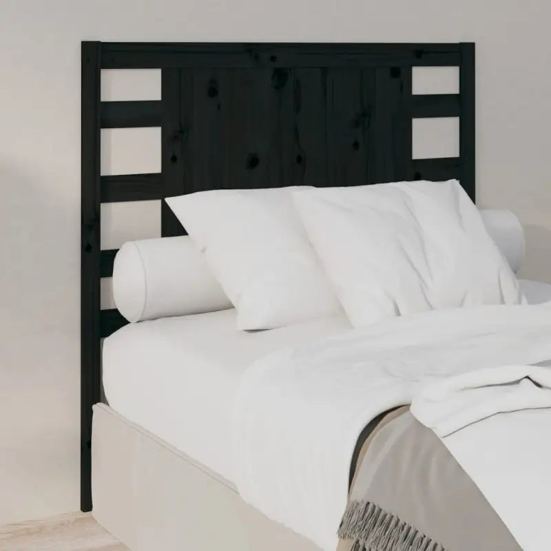 Massief Grenenhouten Hoofdborden voor in Elke Slaapkamer - Zwart / 106 x 100 cm / 1 - Hoofdborden en voetborden