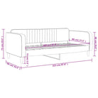 Massief hout 2-in-1 dagbed met modern ontwerp voor woon- of slaapkamer - Bedden & bedframes