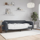 Massief hout 2-in-1 dagbed met modern ontwerp voor woon- of slaapkamer - Donkergrijs / 90 x 190 cm / zonder matras