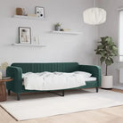 Massief hout 2-in-1 dagbed met modern ontwerp voor woon- of slaapkamer - Donkergroen / 80 x 200 cm / zonder matras