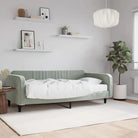 Massief hout 2-in-1 dagbed met modern ontwerp voor woon- of slaapkamer - Lichtgrijs / 100 x 200 cm / met matras