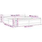 Massief hout bedframe van massief grenenhout met levering bevat - Bedden & bedframes