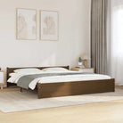 Massief hout bedframe van massief grenenhout met levering bevat - Honingbruin / 200 x 200 cm - Bedden & bedframes