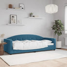 Massief hout dagbed met modern ontwerp voor woonkamer en slaapkamer - Blauw / 80 x 200 cm / zonder matras - Bedden &