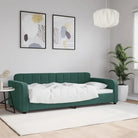 Massief hout dagbed met modern ontwerp voor woonkamer of slaapkamer - Donkergroen / 90 x 200 cm / zonder matras