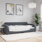 Massief hout dagbed met modern ontwerp voor woonkamer of slaapkamer - Donkergrijs / 90 x 190 cm / zonder matras